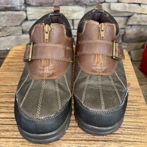 Austin Trading Co. Boys Size 6 Brown Ankle Boot YFWATYC1141 Zipper Hook/loop